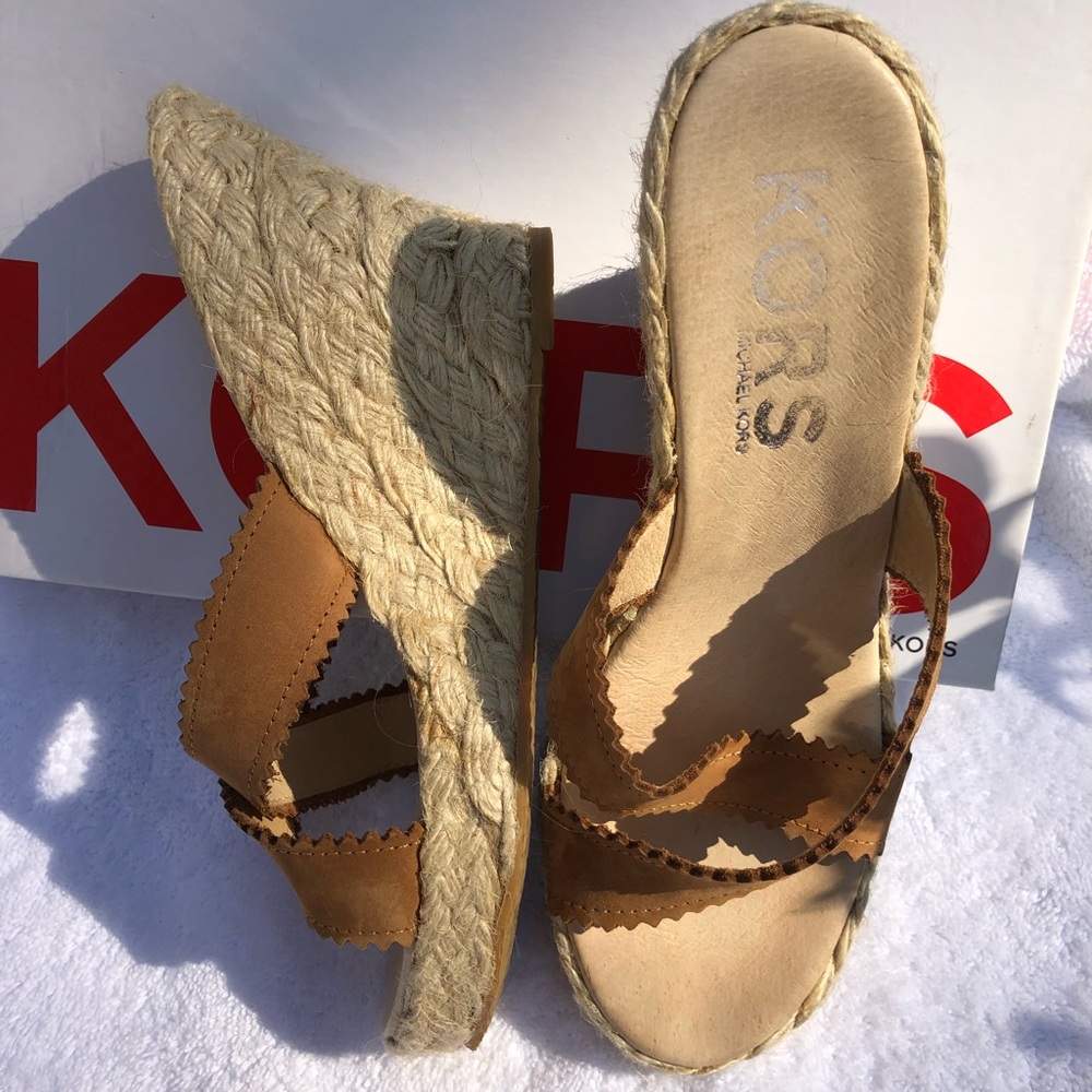 Michael Kors wedge heels, size 7
